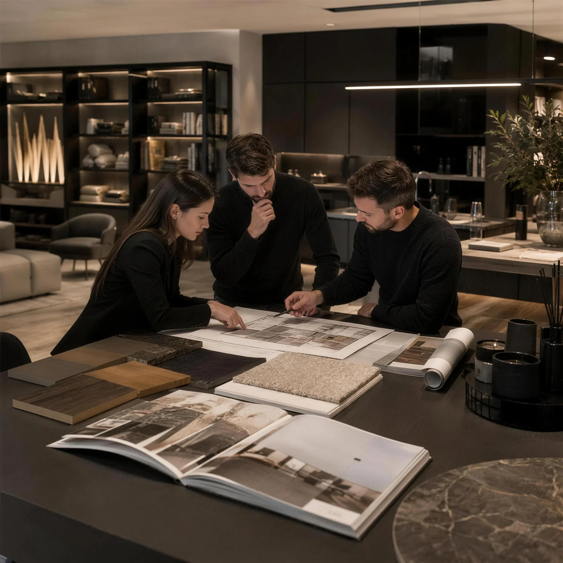 Consulenza in showroom Inside Home, scelta di materiali e finiture
