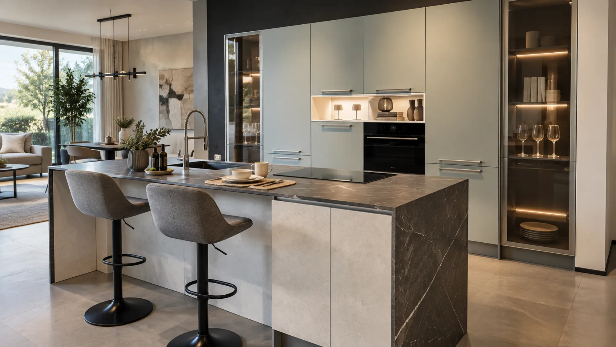 Cucina Ready Cucine LUBE allestita in ambiente