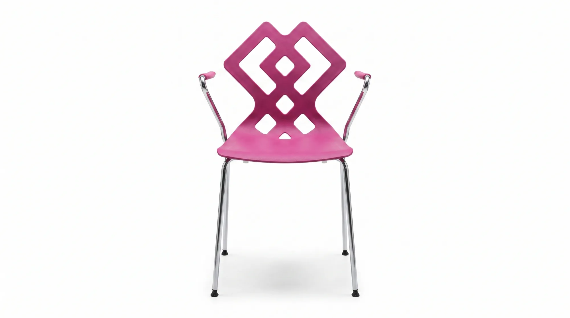 Sedia Lama design, mod. Zaira ciclamino