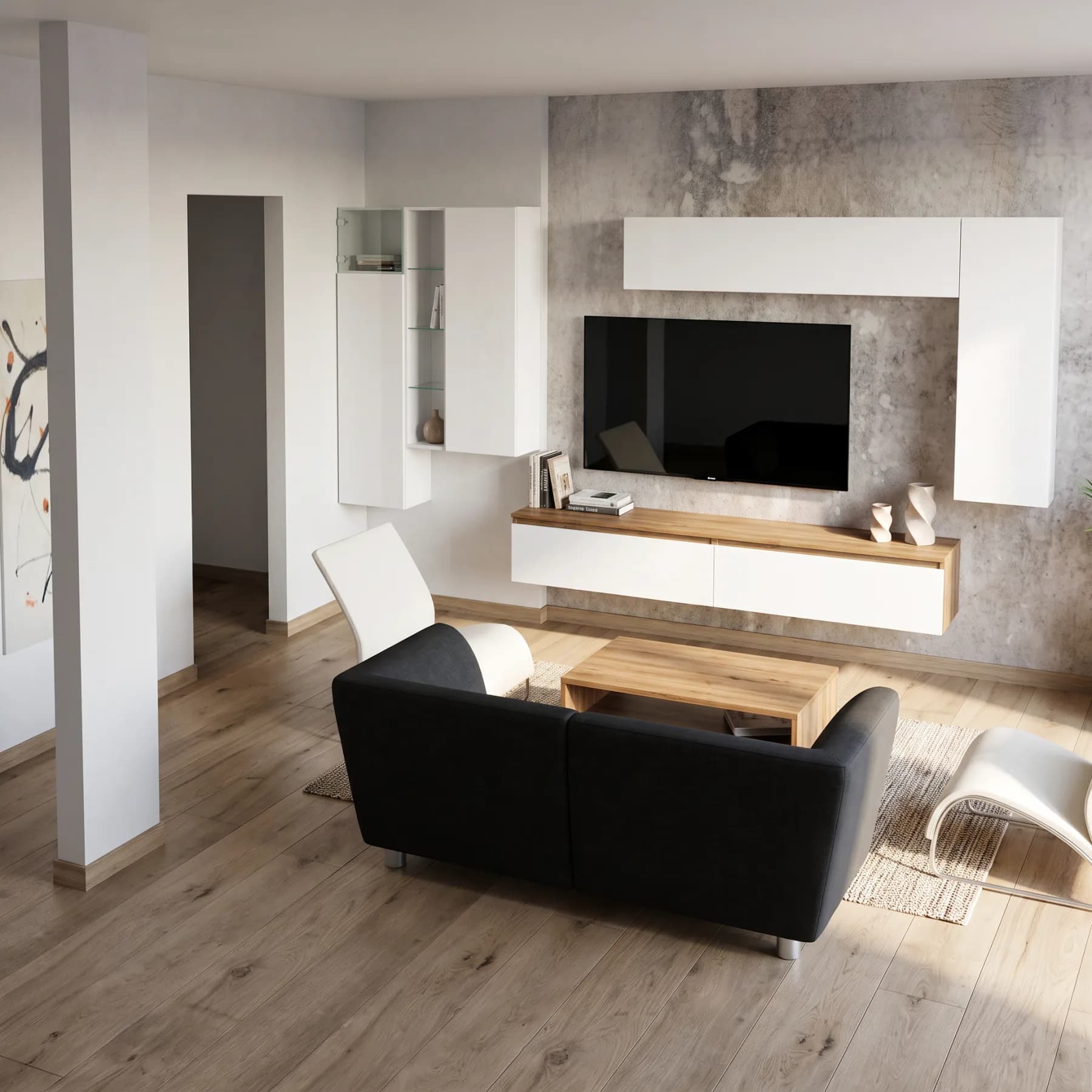 Soggiorno realizzato a partire da un progetto Inside Home